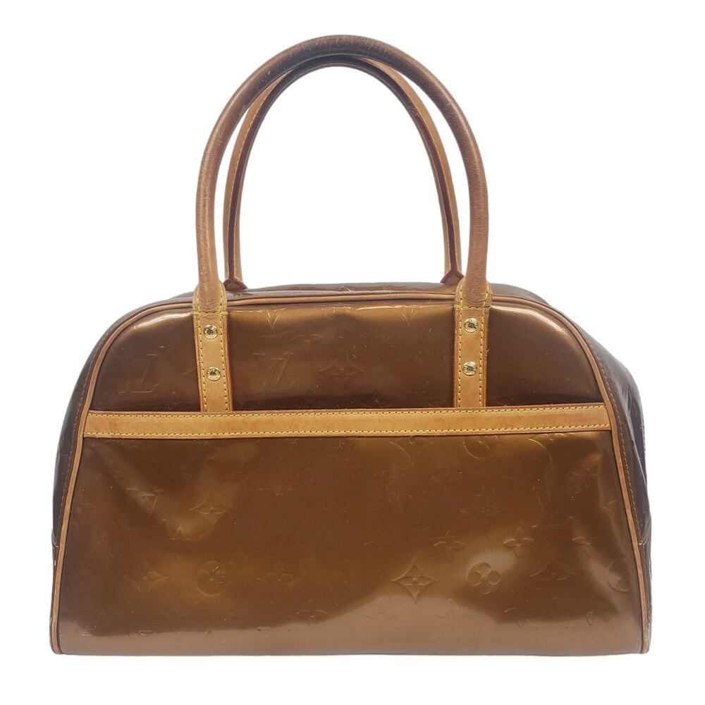 Louis Vuitton Vernis Tompkins Satchel Monogram Metallic Copper - Picture 2 of 15